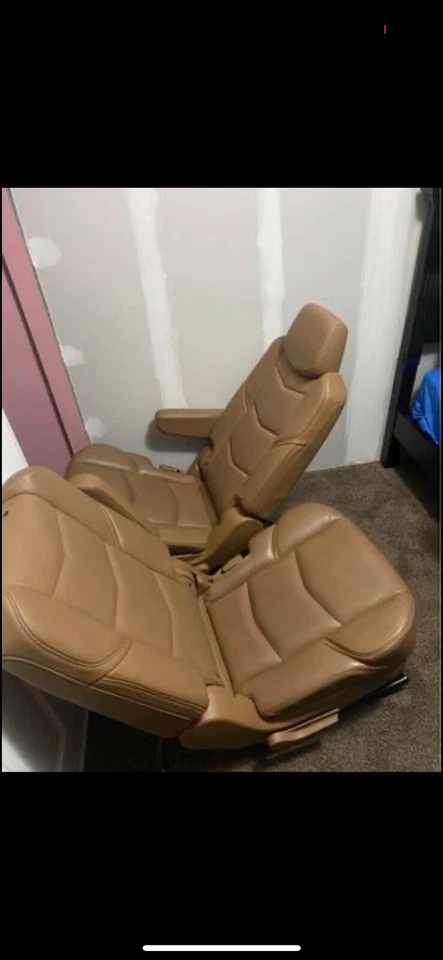 Asientos Cadillac Escalade cuero negro 2020 2019 2018 2017 2016 Foto 3 de 4