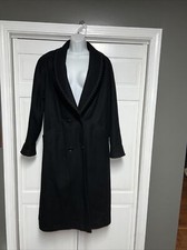 Jofeld Women's Black Long Wool Coat