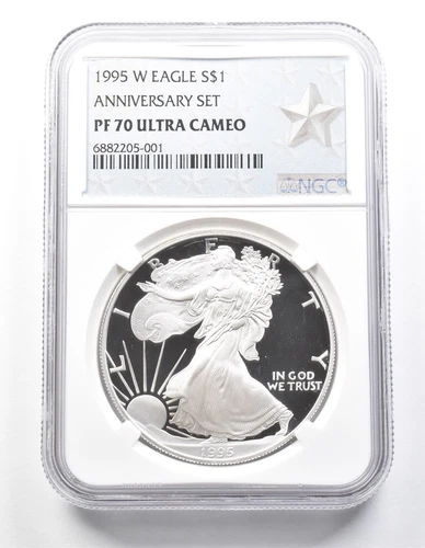 1995-W American Silver Eagle Anniversary Set PF70 UCAM NGC *9448