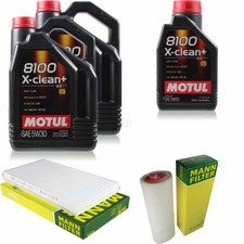 MOTUL 10 L 5W-30 MOTOR-ÖL+MANN-FILTER für BMW 5er Touring E61 525d xDrive 530d