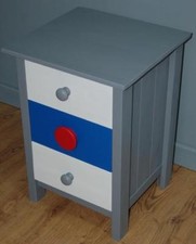 Fab! Three Drawer Pine Bedside Chest Child's Toy Room Storage Chest