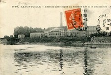 ALFORTVILLE L'Usine Electrique du Secteur Est et le Gazometer map