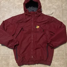 Bass Pro Shops Jacket Fleece Lined Insulated Full Zip Coat Hooded Men’s Sz S