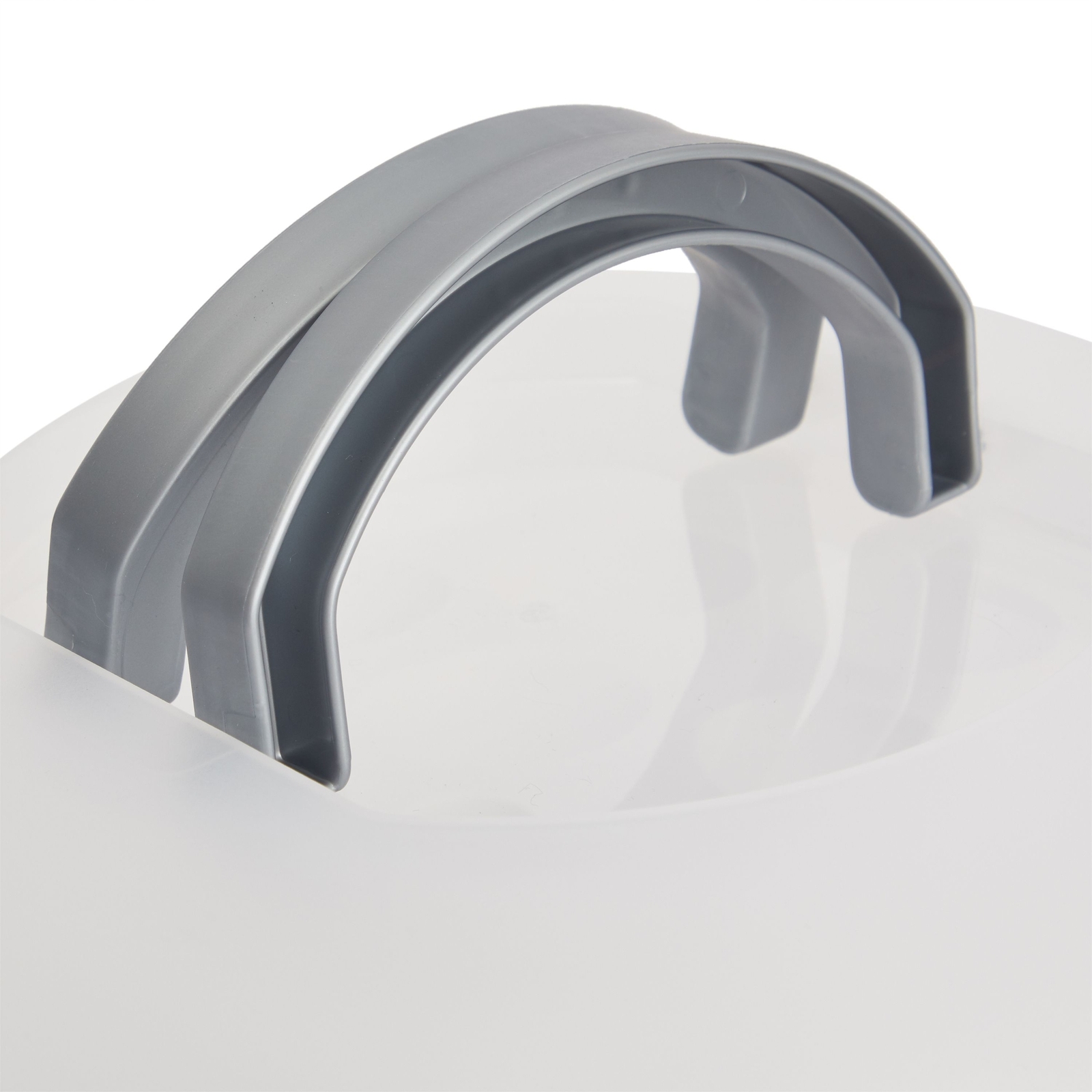 Round Dessert Carrier with Lid and Handle, Cheesecake Container (White, 12x4in)