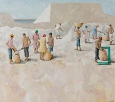 José Antonio Dávila Art Poster or Canvas Print "TRABAJADORES DE SALINAS"