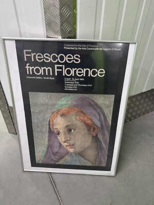 Seltene Fresken aus Florenz Poster Hayward Gallery 1969 Original