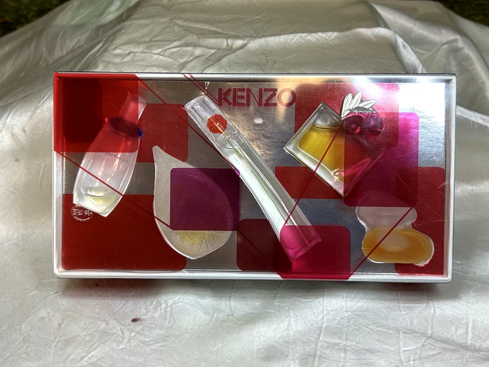 KENZO 5 PIECE MINIS SET 5ML X3 & 4ML X2 EDP/EDT MINI SPLASHES (NEW WITH BOX) - Image 2 of 4