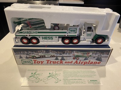 Vintage 2002 Hess Trucks Toy Truck and Airplane- White Color-NEW IN BOX