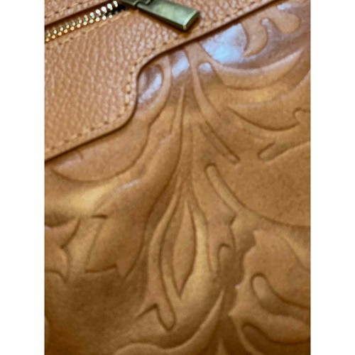 Renata Corsi – Borsa a tracolla in pelle goffrata COGNAC NUOVA CON ETICHETTA - Foto 4 di 6