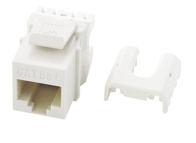 LeGrand On-Q Cat 5e Quick Connect RJ45 Keystone Insert, White