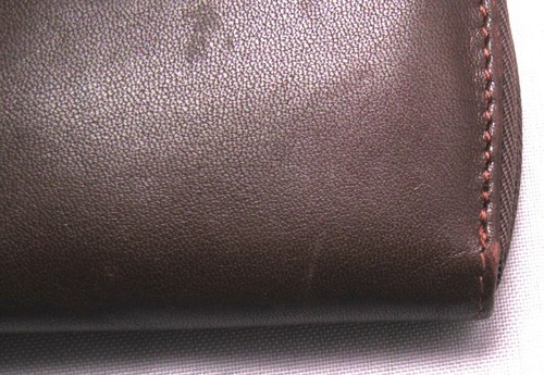 RECHERCHE DI ENRICO COVERI Cuero Marrón con Cremallera Portamonedas Cartera Cartera - Imagen 6 de 7