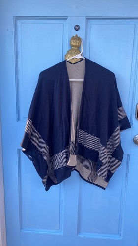 CAbi Reversible Wrap Poncho Sweater 