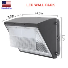 ETL 120W LED Wall Pack Light 5000K Dust to Dawn Commercial LED Wallpack Lighting
