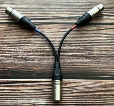 Dual Mono XLR-F to Stereo XLR-M Cable Behringer P2, PM1, ART HP1, FZone P4