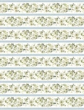 Green Fields By Wilmington Prints - Multi Repeating Stripe  #17800-174