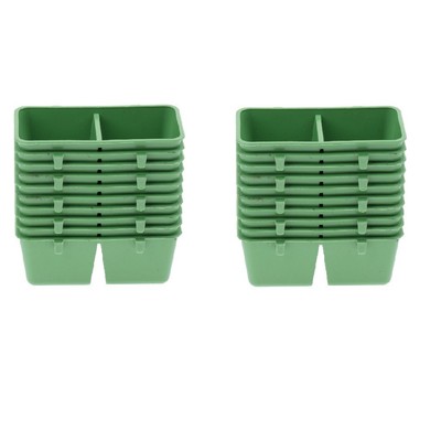 Pet Bird Cage Water Feeder Food Bowl With Holder Hook Parrot
