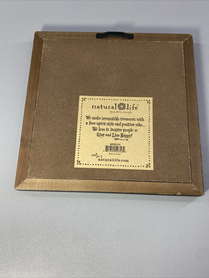 NATURAL LIFE Wall Hanging Embroidery You Are So Loved Wreath Floral Boho 7x7” - Image 3 of 4