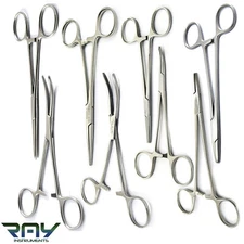 Hemostatic Surgical Kelly Locking Artery Forceps Hemostat Pliers Needle Holders