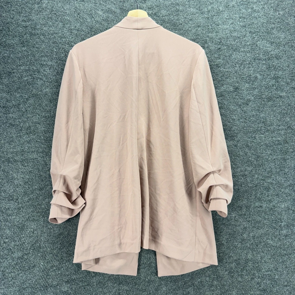 New Alfani Jacket Women L Large Pink Open Front Long Sleeve Pockets Casual - Image 2 of 4