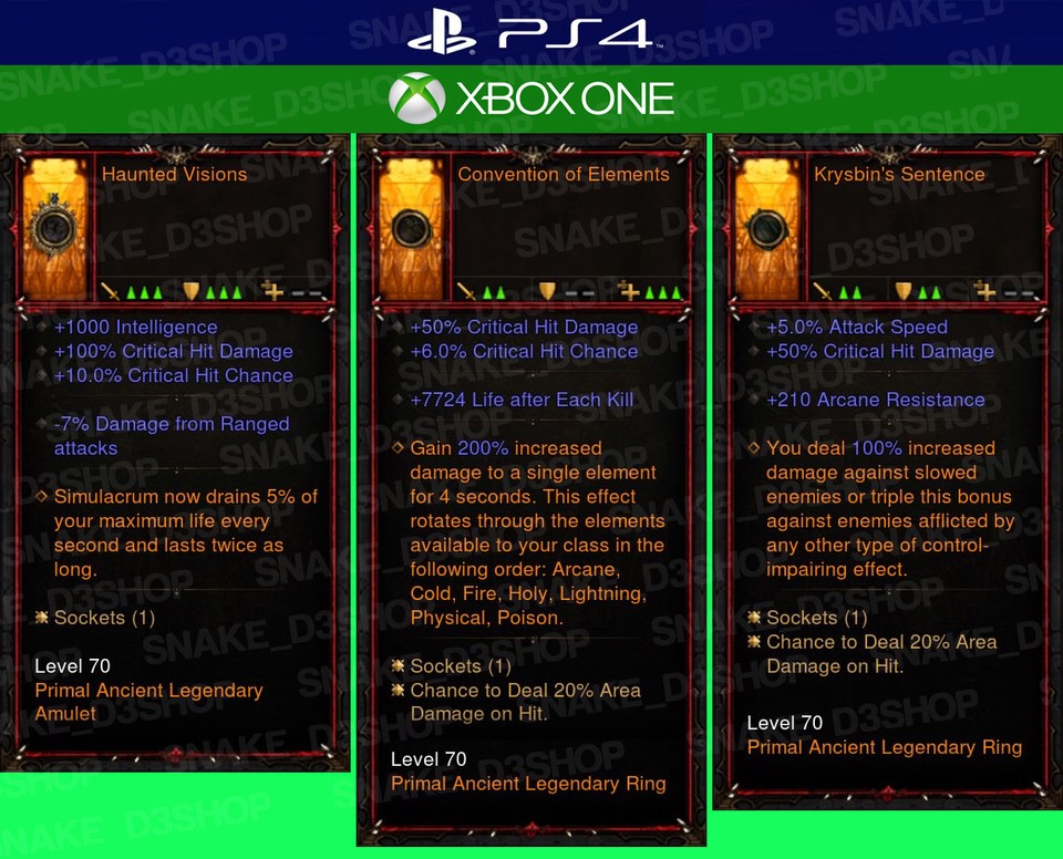 Mafia Definitive Edition Xbox Set PRIMAL Per Diablo 3 (PS4/Xbox One) - Completamente Modificato, Classe Pestilenza/Necromante, Eroi NON Stagionali Diablo 3 Set PRIMAL - Foto 10