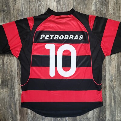 2001 Nike Flamengo Home Soccer Jersey Dejan Petković Men XL Brazil