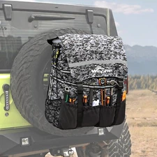 Spare Tire Trash Bag Truck Tailgate Off-road Heavy Duty Storage Traction Boar...