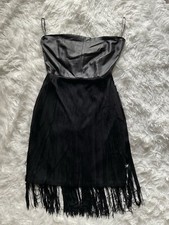 Fashionable Leather Women’s Mini Dress