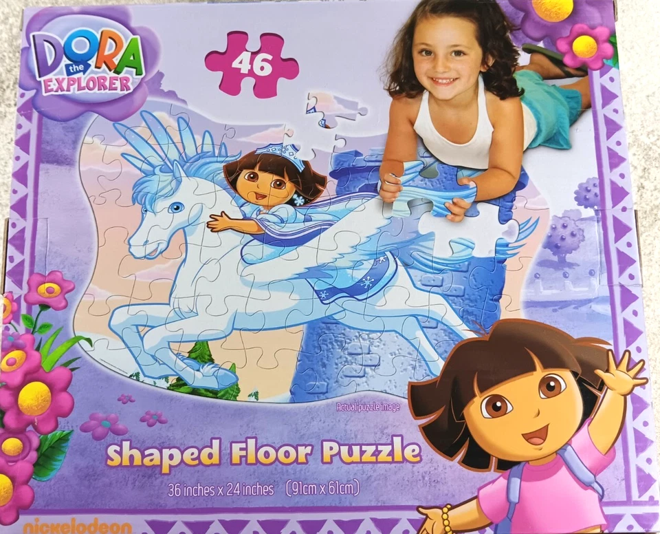 Dora the Explorer Shaped 46 Piece Floor Jigsaw Puzzle by Nickelodeon - Image 3 of 3