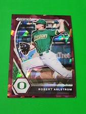 Albert Ahlstrom 2021 Prizm Draft Picks Burgundy Cracked Ice Prizm 20/23 , Oregon