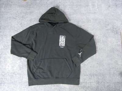 Nike Air Jordan Sweater Men XL Zion Hoodie Green Pullover Basketball  Performance