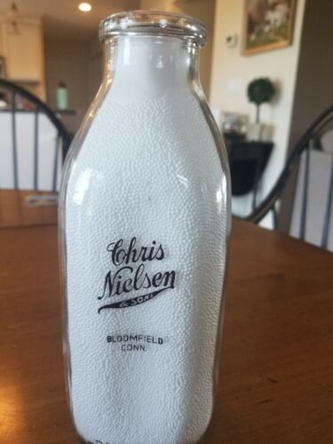 Chris Neilson And Sons Milchflasche Quart BLOOMFIELD CONN CT