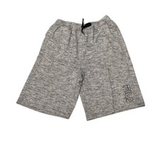 FILA Gray Heathered Shorts Elastic Waist Pockets Athleisure Boys Size XL/18