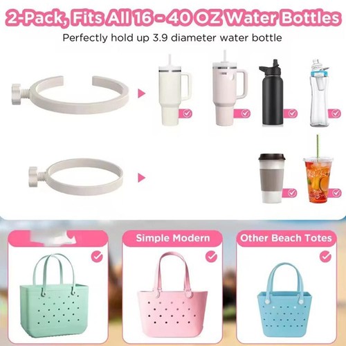 2pcs Creative Silicone Cup Holder Portable Anti-slip Drinks Bottle Case Water/_ - Imagen 7 de 12