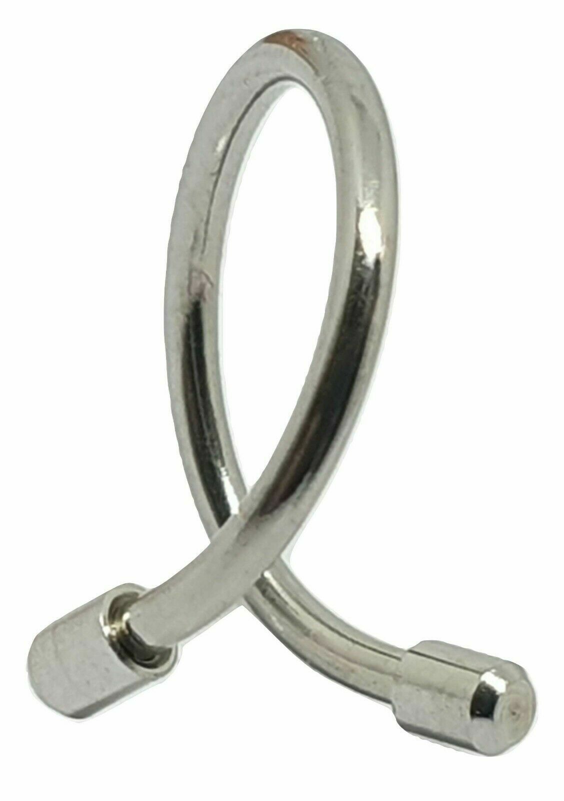 Twisted Barbell 10mm 16g (1.2mm) Barrel Ends Surgical Steel Lip Earring Piercing