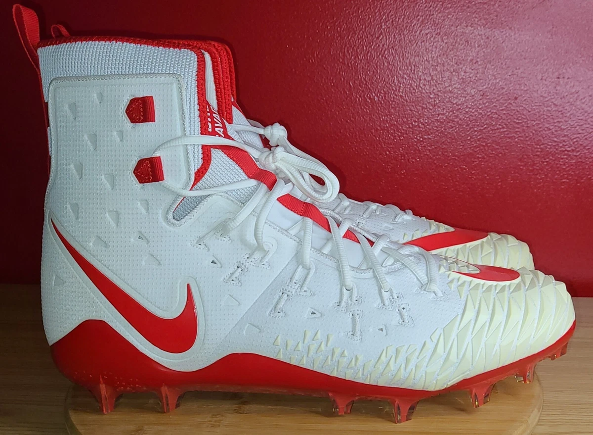 Nike Men s Force Savage Elite TD Football Cleats 857063 168 Size 18 White Red