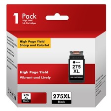 PG-275XL Black Ink Cartridge for Canon 275 Black Ink Pixma TS3722 TS3522 TR4720