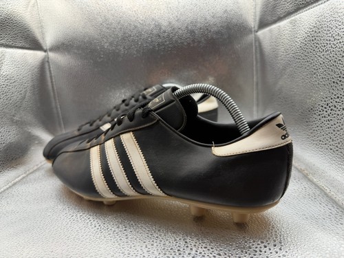 Size 9.5 Adidas Black Mens Low Top Lace-Up Thoroughbred Football Soccer Cleats - Picture 8 of 11