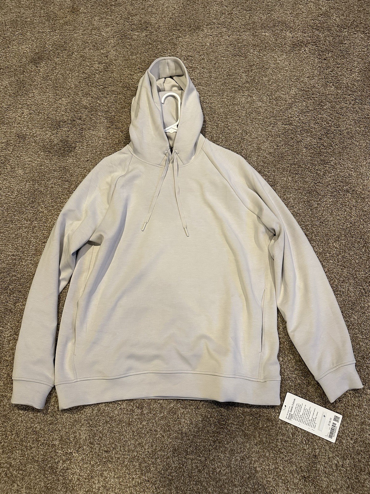 Brand New Lululemon Men’s Large Smooth Spacer Pullover Hoodie Grey