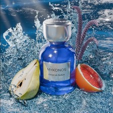 RARE! MYKONOS California Blue Fragrance Extrait de Parfum 50ML Unisex aroma pear