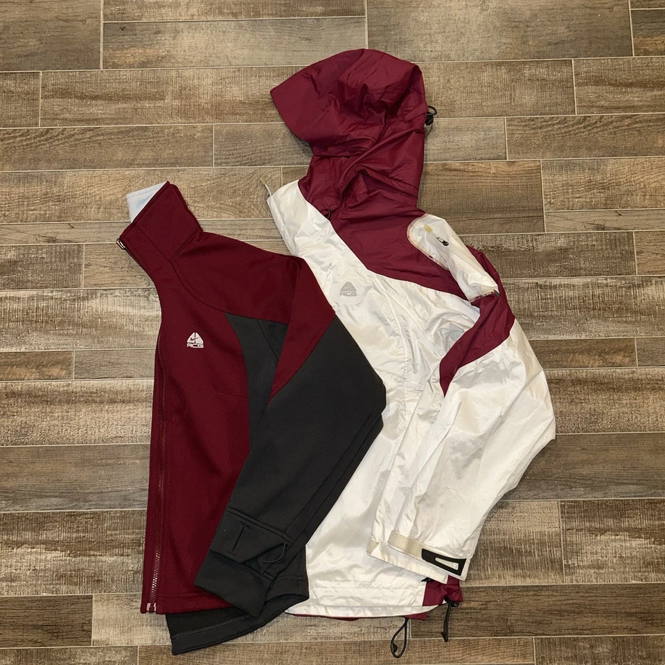 Chaqueta cortavientos vintage Nike ACG cremallera completa con capucha talla mediana, capas tecnológicas Foto 2 de 4