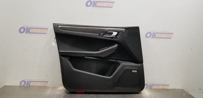 16 PORSCHE MACAN TURBO 95B INTERIOR DOOR TRIM PANEL FRONT LEFT DRIVER BLACK