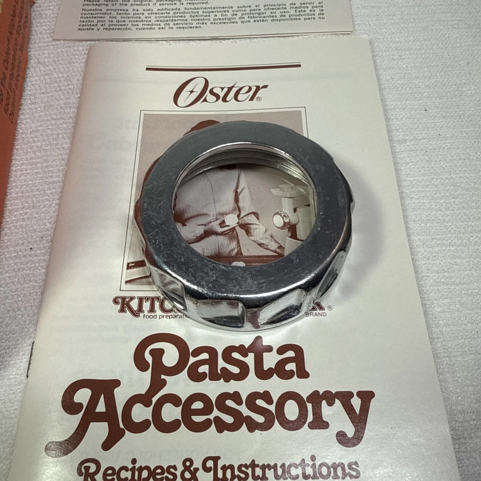 Kit de accesorios para pasta centro de cocina OSTER 939-65 de colección también se adapta a molinillo OSTER Foto 4 de 4