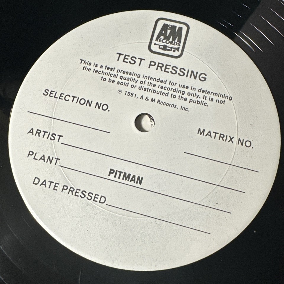Peter Frampton Comes Alive A&M SP-3703 DBX Test Pressing Sides C/D ...