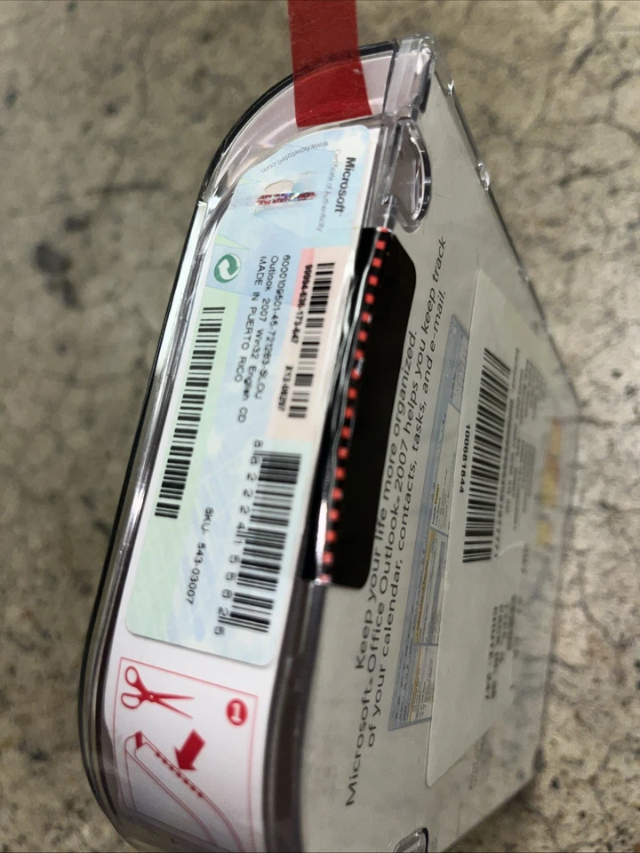 Microsoft Office Outlook 2007 Windows Original Software - New / Sealed - Image 2 of 4