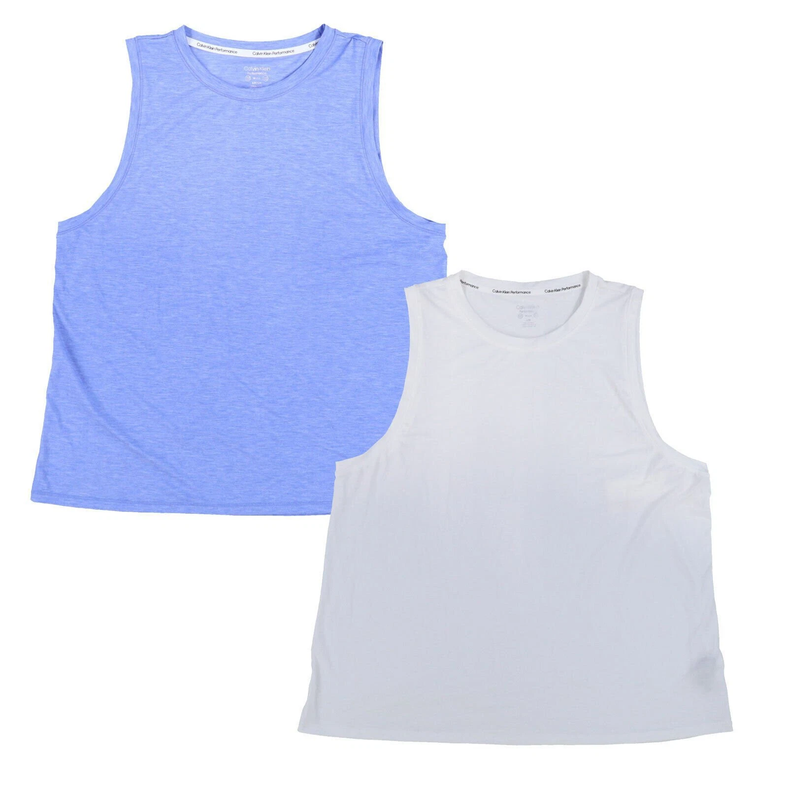 Calvin Klein Performance Womens Tank Top Crew Neck Sleeveless Tee Athleticwear