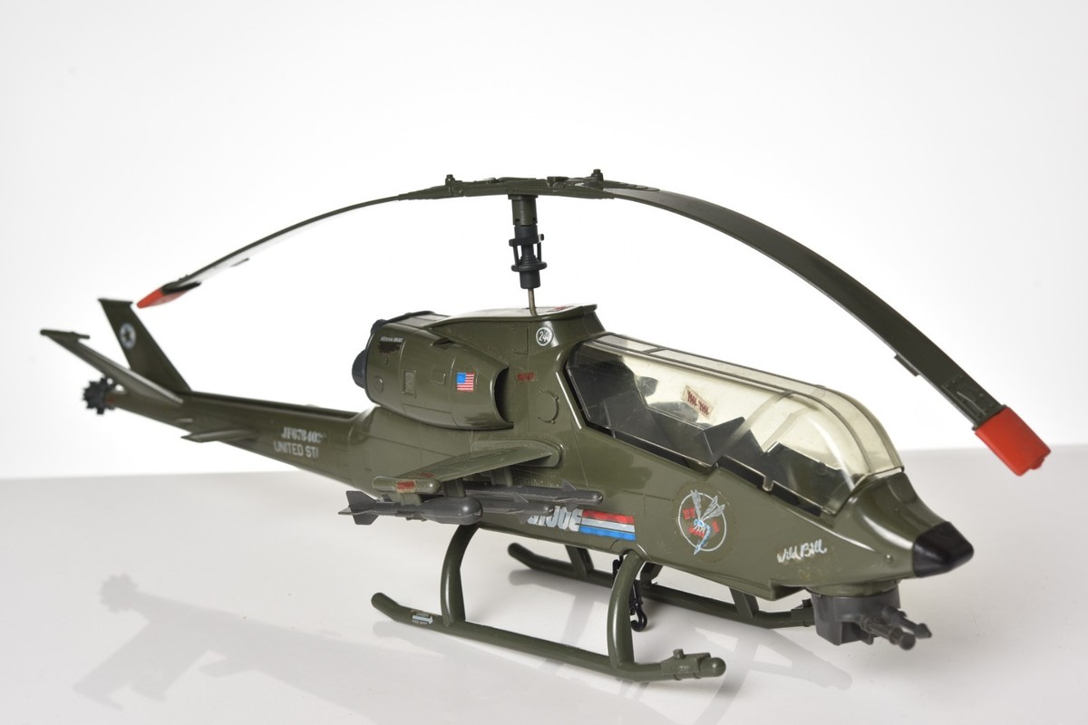 Vintage GI Joe - 1983 DRAGONFLY XH-1 w/ WILD BILL 100% Complete