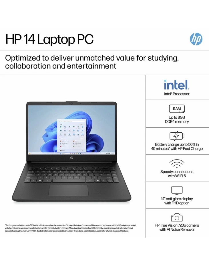 HP 14s-dq0518sa Laptop – Compact, Reliable, and Ready for Everyday Use - Image 3 of 4