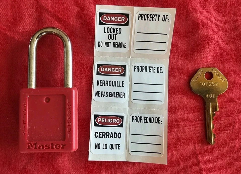 Master Lock 410RED Lockout Padlock & Tag - Lot 3 - Image 4 of 4
