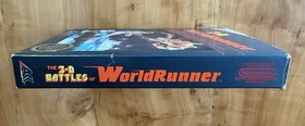3-D WorldRunner Complete in Box CIB Hangtab FIRST PRINT Nintendo NES 1987 RARE🔥