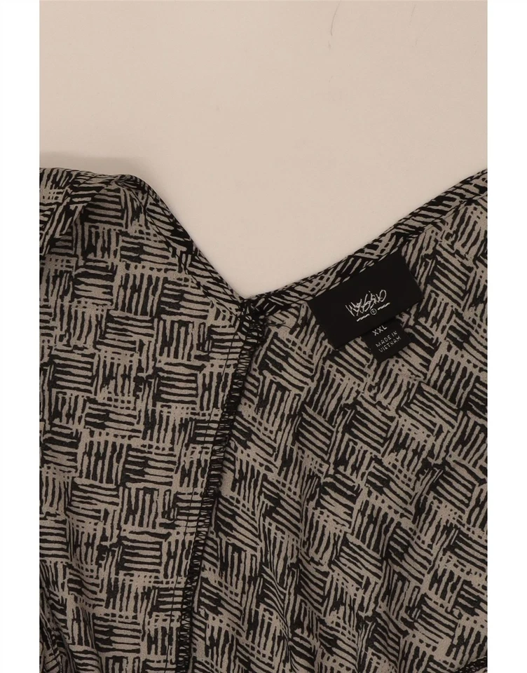 Vestido vaina sin mangas para mujer MOSSIMO UK 20 2XL gris geométrico CS06 Foto 3 de 3